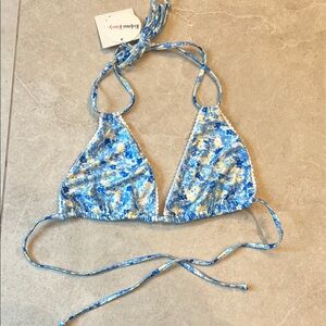 Kulani Kinis Blue and White Bikini